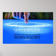 The Mind Can Conceive Motivational Poster