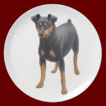 The Miniature Pinscher Dog Plate plates