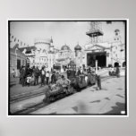 The Miniature Railway, Coney Island, N.Y.  c1905 Posters