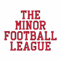 The Minor Football League embroidered shirts by THEMFL The Minor Football League embroidered shirts