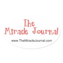 The Miracle Journal - Oval sticker stickers