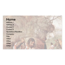The Miracle Of Érett One Wounded By Her Husband, Business Card Template