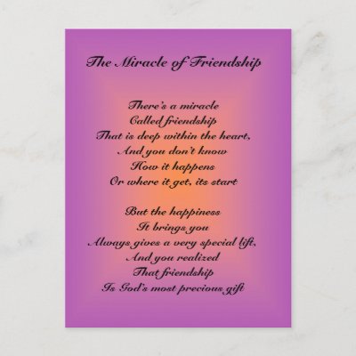 About Friendship Poems