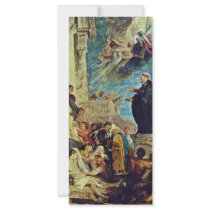 The Miracle Of St. Francis Xavier By Rubens Peter Custom Rack Card