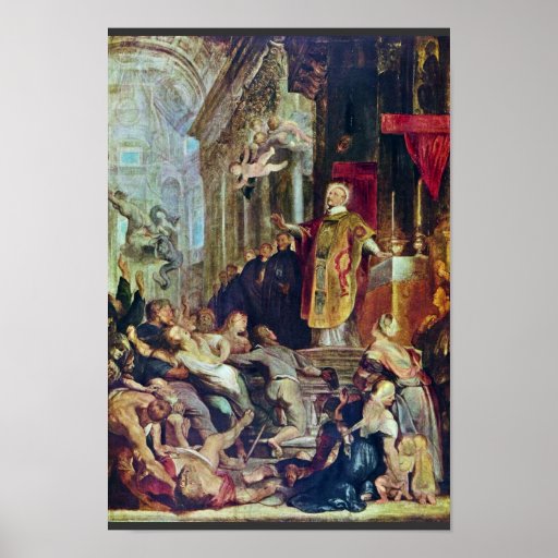 The Miracles Of St. Ignatius Of Loyola By Rubens Poster | Zazzle
