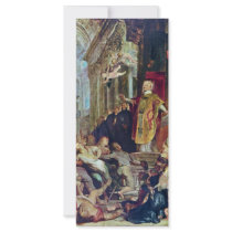 The Miracles Of St. Ignatius Of Loyola By Rubens Rack Card Template