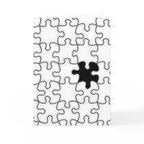 The Missing Puzzle Piece Background Template Card
