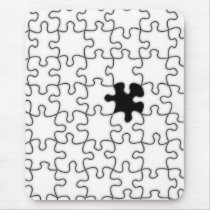 The Missing Puzzle Piece Background Template Mouse Pad