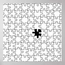 The Missing Puzzle Piece Background Template Posters