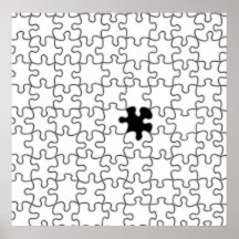 The Missing Puzzle Piece Background Template Posters