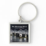 The Mississippi River at Natchez-Vidalia Bridge Key Chain