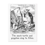 The Mock Turtle and Gryphon Sing to Alice Post Cards