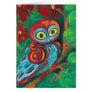 The Modern Painting Owl Art Cards