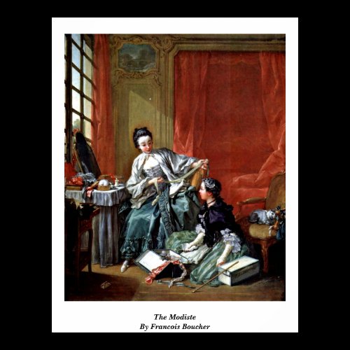 The Modiste By Francois Boucher Poster