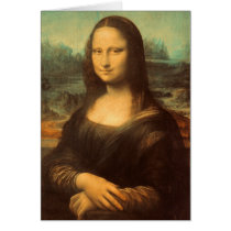 The Mona Lisa by Leonardo da Vinci Greeting Card