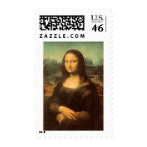The Mona Lisa by Leonardo da Vinci Postage Stamps