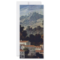 The Monastery Of San Francesco In Sabine Mts Near Rack Card Template