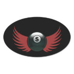 The Money Ball Oval Stickers