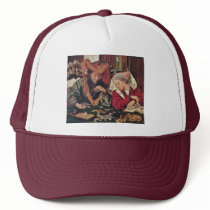 The Money Changer And His Wife By Reymerswaele Mar Mesh Hats