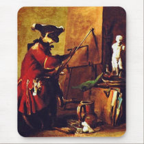The Monkey Painter mousepads