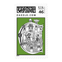 The Monks of Kells Postage Stamps