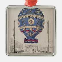 The Montgolfier Brothers' Balloon Experiment Christmas Tree Ornament