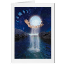 The Moon in Her Hands Card