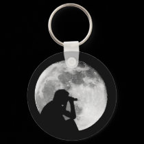 The Moon is full tonight once more keychains