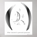 The moon's proud parens poster posters
