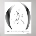 The moon's proud parens poster