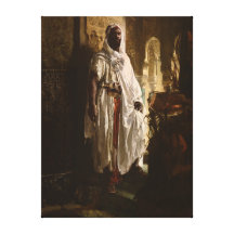 The Moorish Chief African Art Stretched Canvas Prints