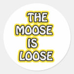 The Moose is Loose Sticker