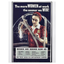The More Women At Work The Sooner We Win Personalized Flyer
