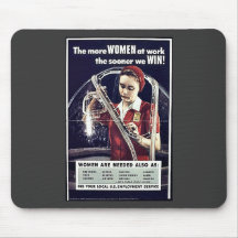 The More Women At Work The Sooner We Win Mousepad
