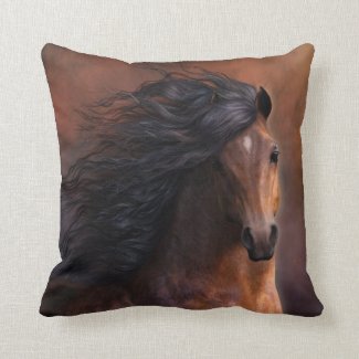 The Morgan Horse Designer Pillow