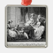 The Morning Amusements of the Royal Family Christmas Ornaments