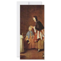 The Morning Toilet By Chardin Jean-Baptiste Siméon Rack Card Design