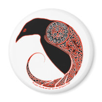 The Morrigan Raven Celtic knotwork magnets by Beltain The Morrigan Raven Celtic knotwork magnets