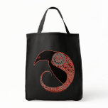 The Morrigan Raven Celtic knotwork tote bags