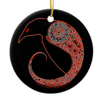 The Morrigan Raven Celtic Ornament ornaments