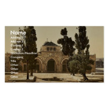 The Mosque of El-Aksa, Jerusalem, Holy Land magnif Business Cards