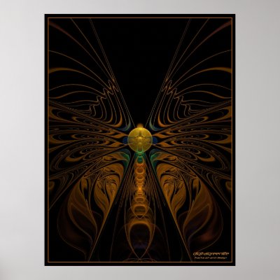 the moth poster by digitalgreenlife