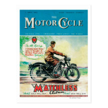 The Motor Cycle Magazine Cover Post Card