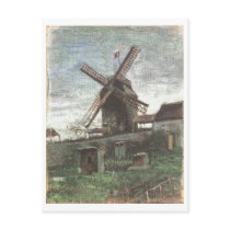 The Moulin de Blute-Fin, Vincent van Gogh postcards