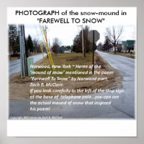 THE MOUND OF SNOW NO LONGER WHITE PRINT