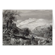 The Mount of Olives, from Mount Zion Greeting Cards