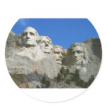 The Mount Rushmore Presidential Monument Round Sticker
