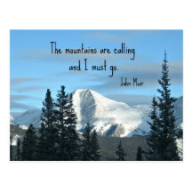 The mountains are calling... postcards
