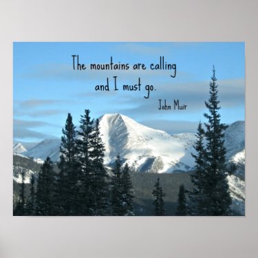 The mountains are calling... print