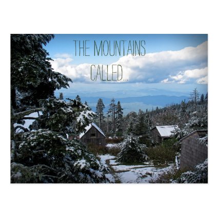 The Mountains Called… We Eloped! Template Post Cards
